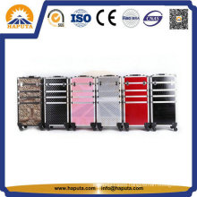 Fashionable Aluminium Rolling Cosmetic Makeup Case